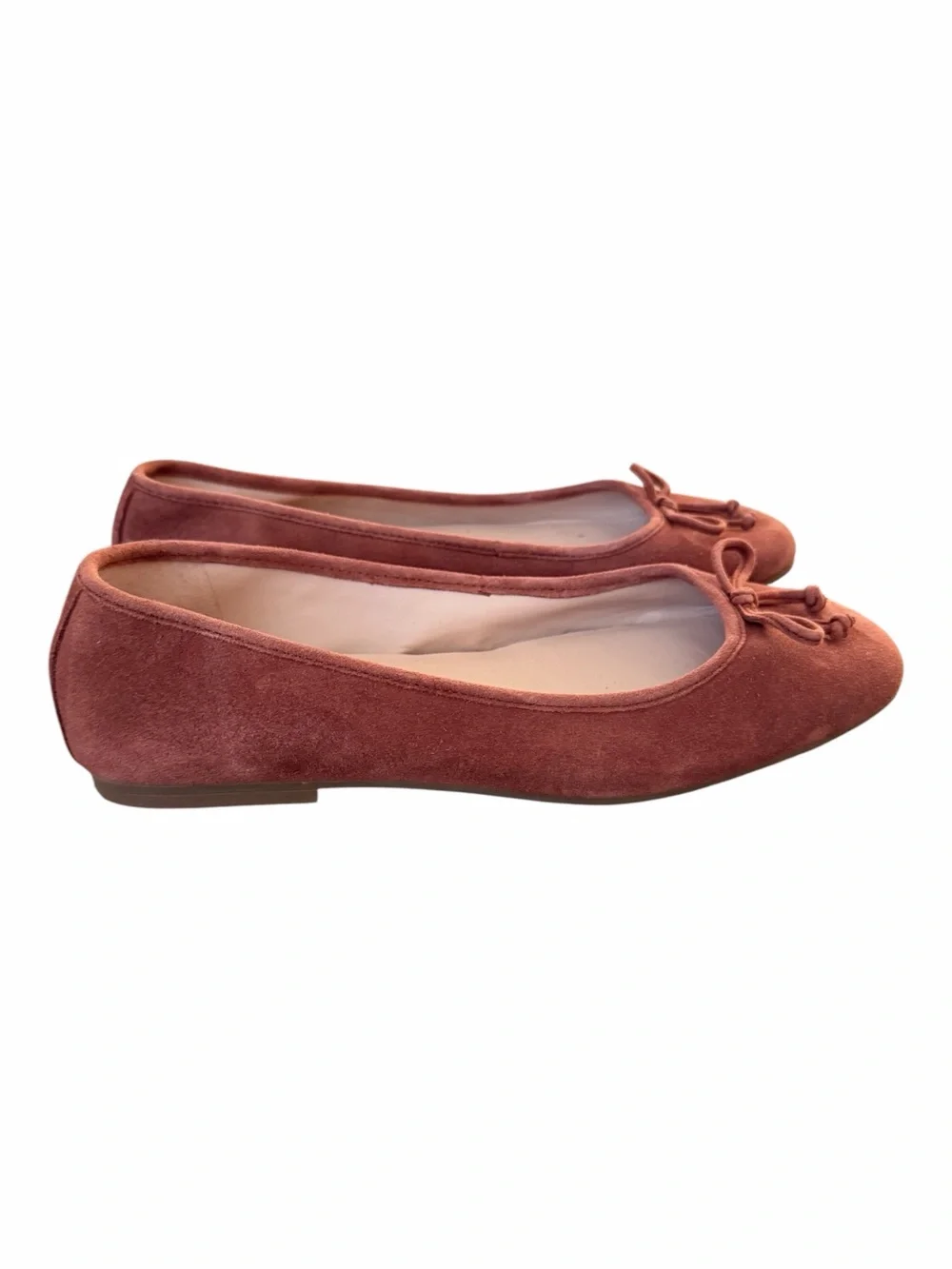 Classic Women’s Suede Ballet Flats in brown